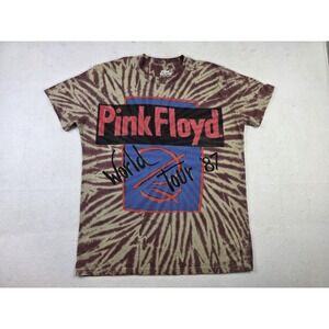 Modern Pink Floyd Tie Dye Vintage Style World Tour‎ 1987 Concert Shirt Mens L